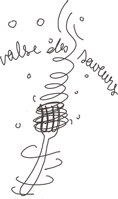 Valsedesssaveursillustrationfourchette